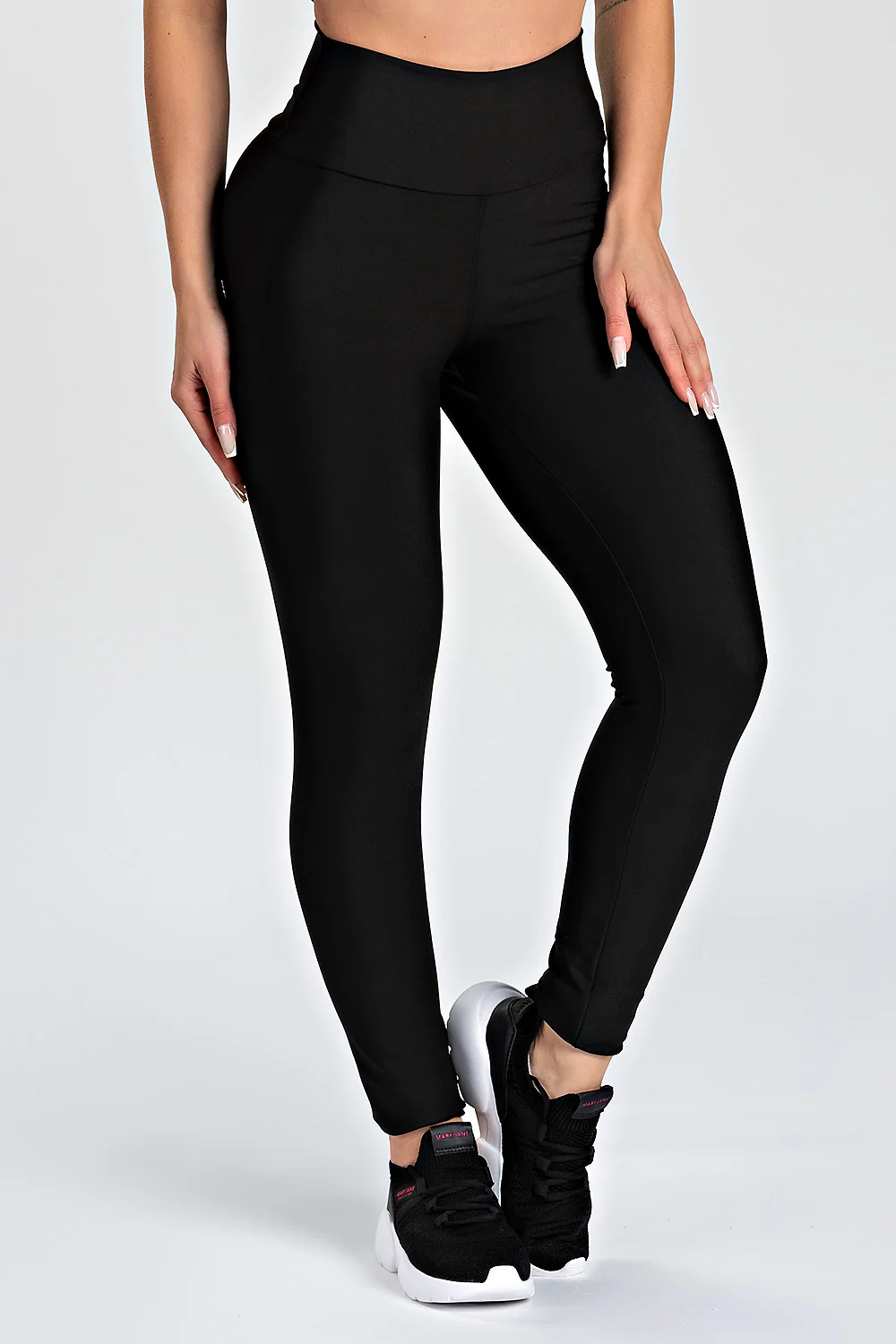 Legging Básica Lisa Preta - Image 2