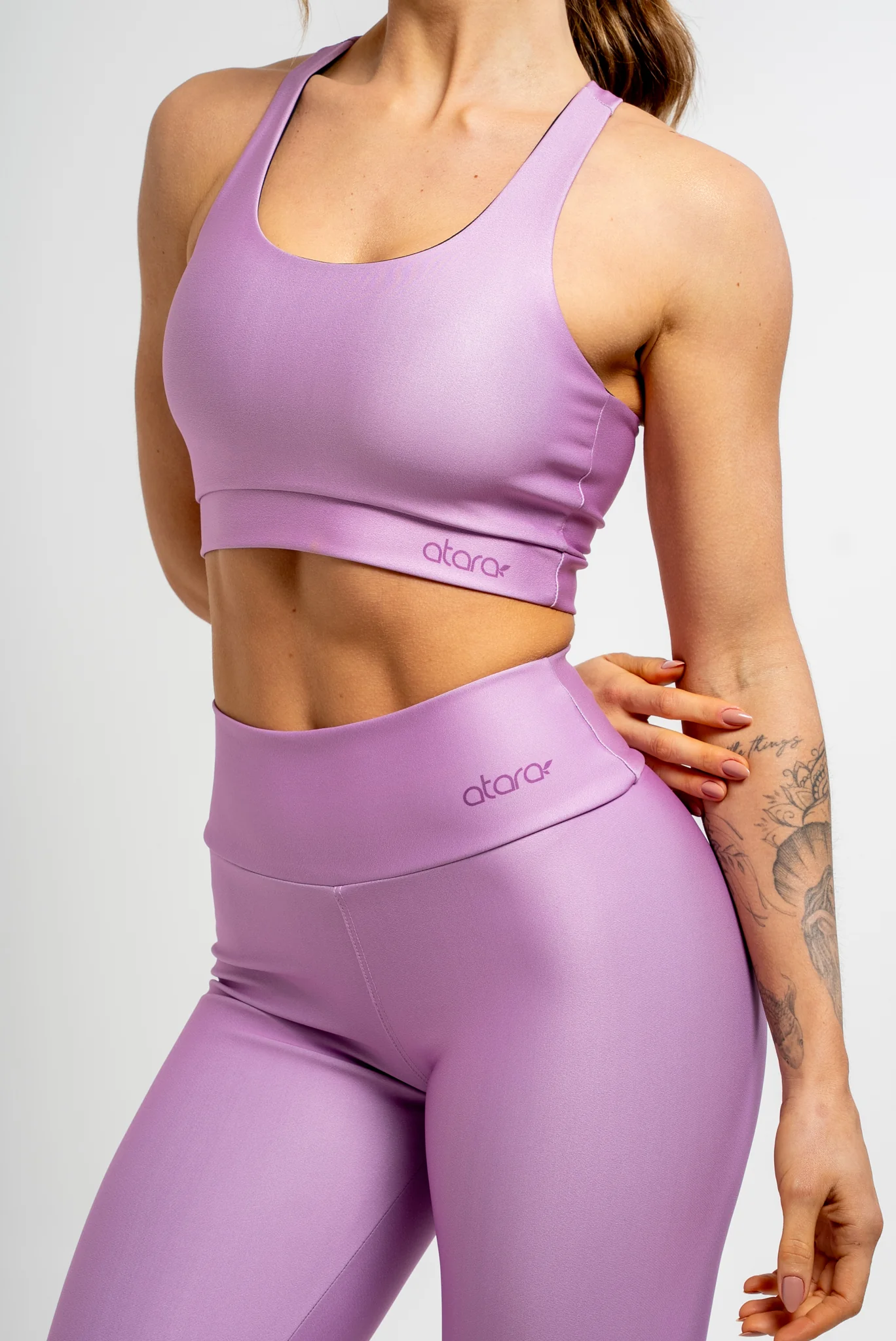Legging Básica Lisa Lilás - Image 3