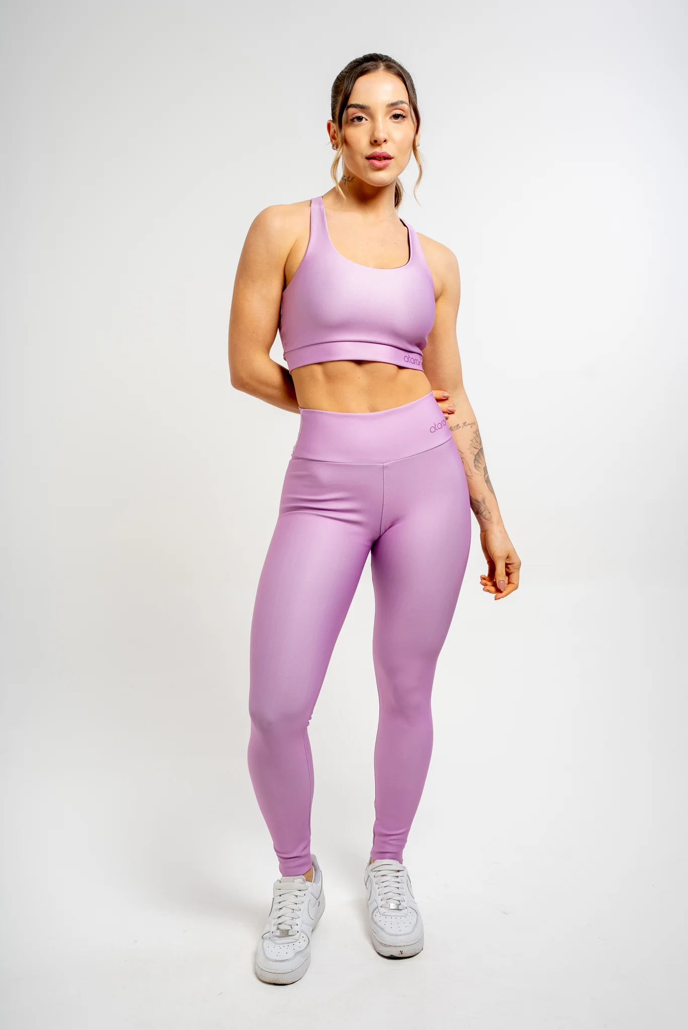 Legging Básica Lisa Lilás - Image 4