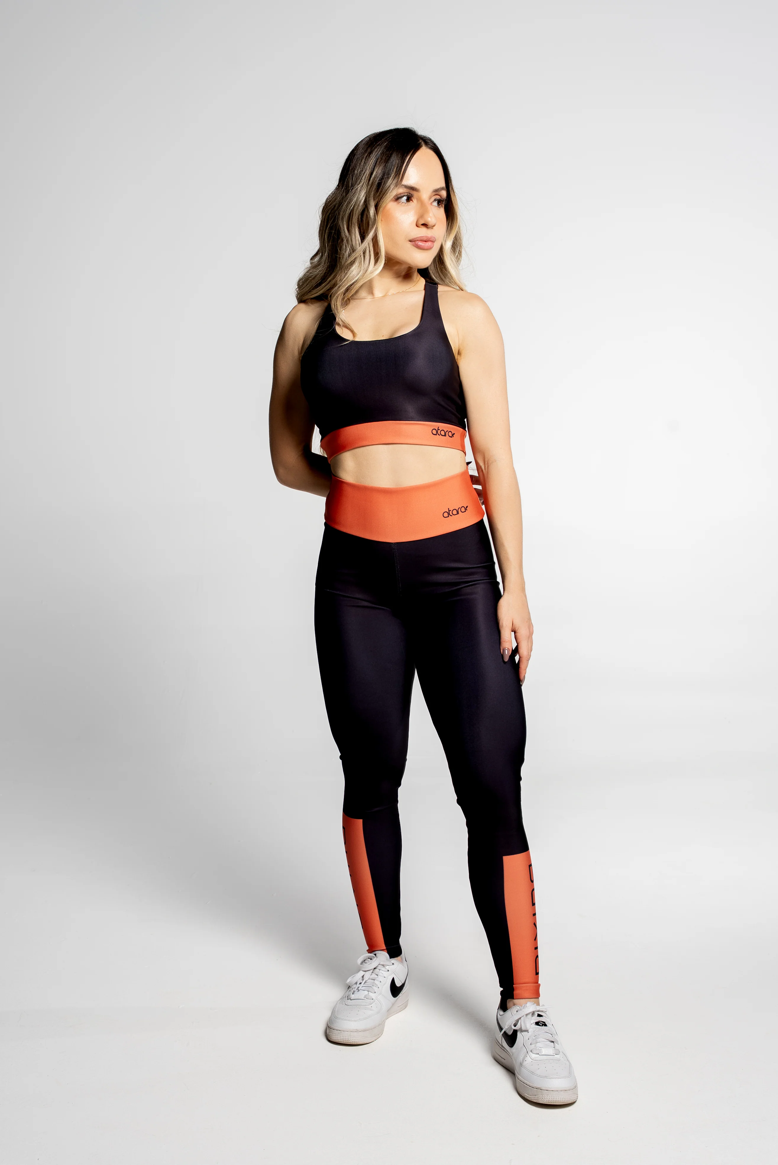 Legging Color Block Orange - Image 3