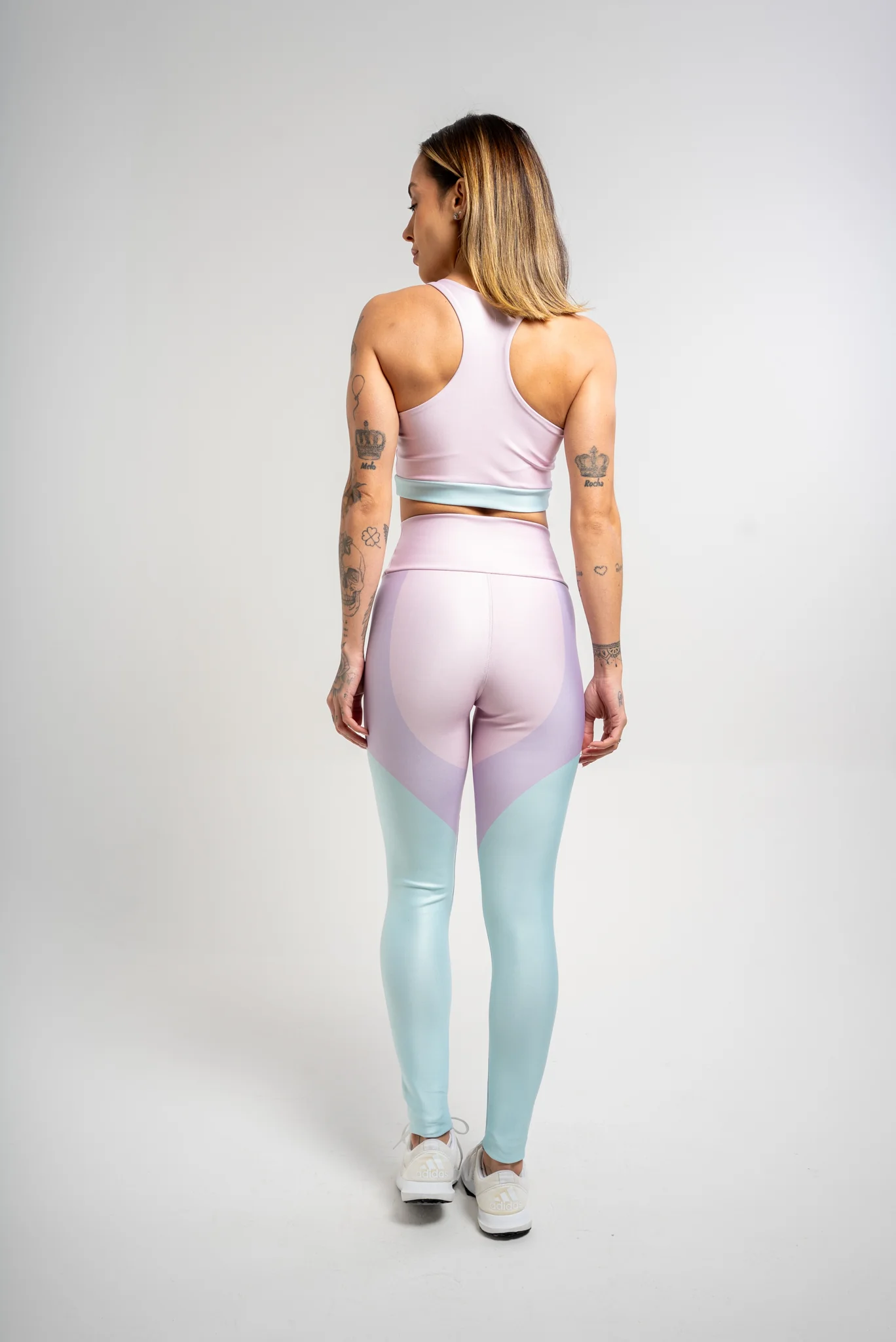 Legging Estampa Localizada Três Cores Rosa - Image 5