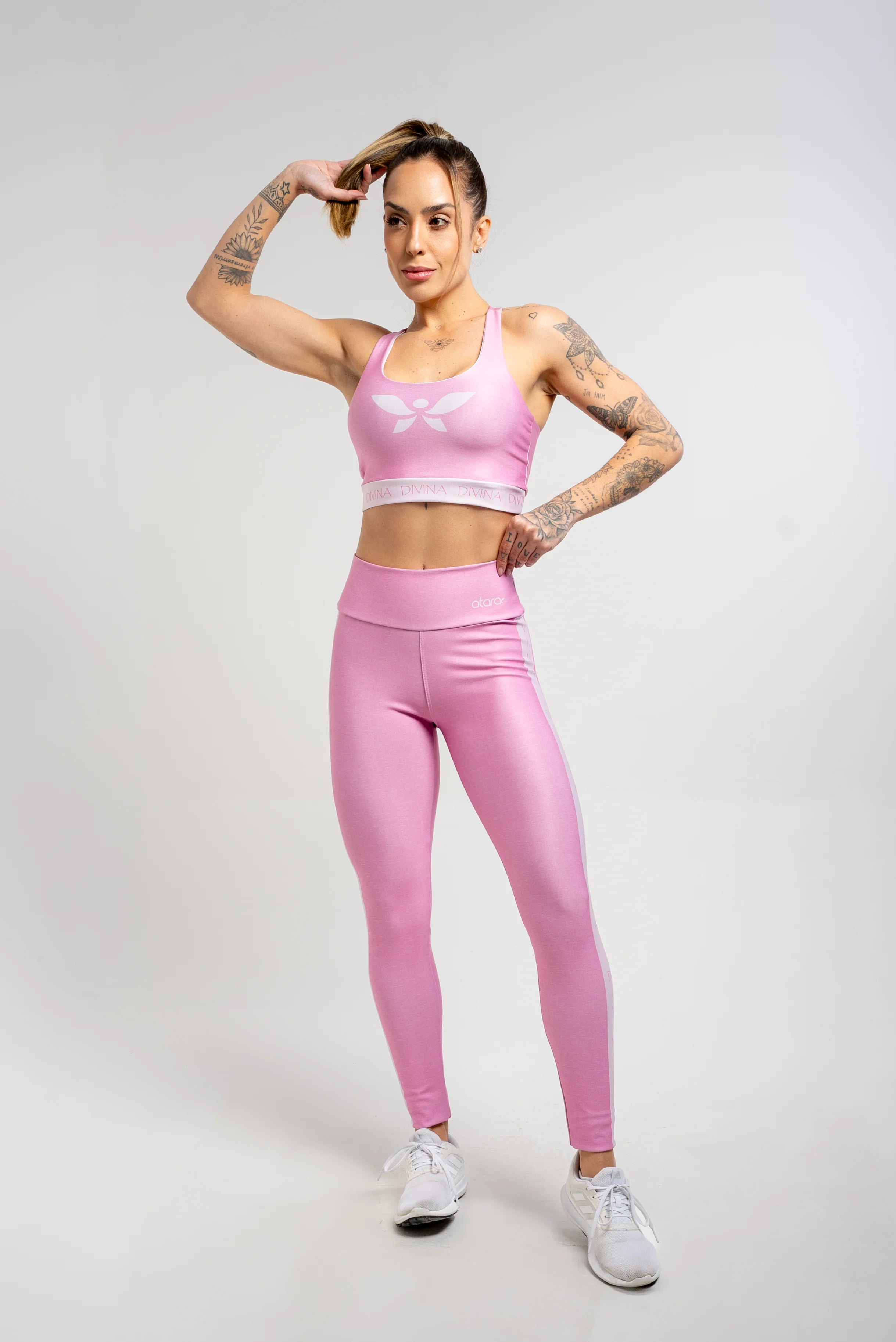 Legging Estampa Mescla Rosa - Image 3