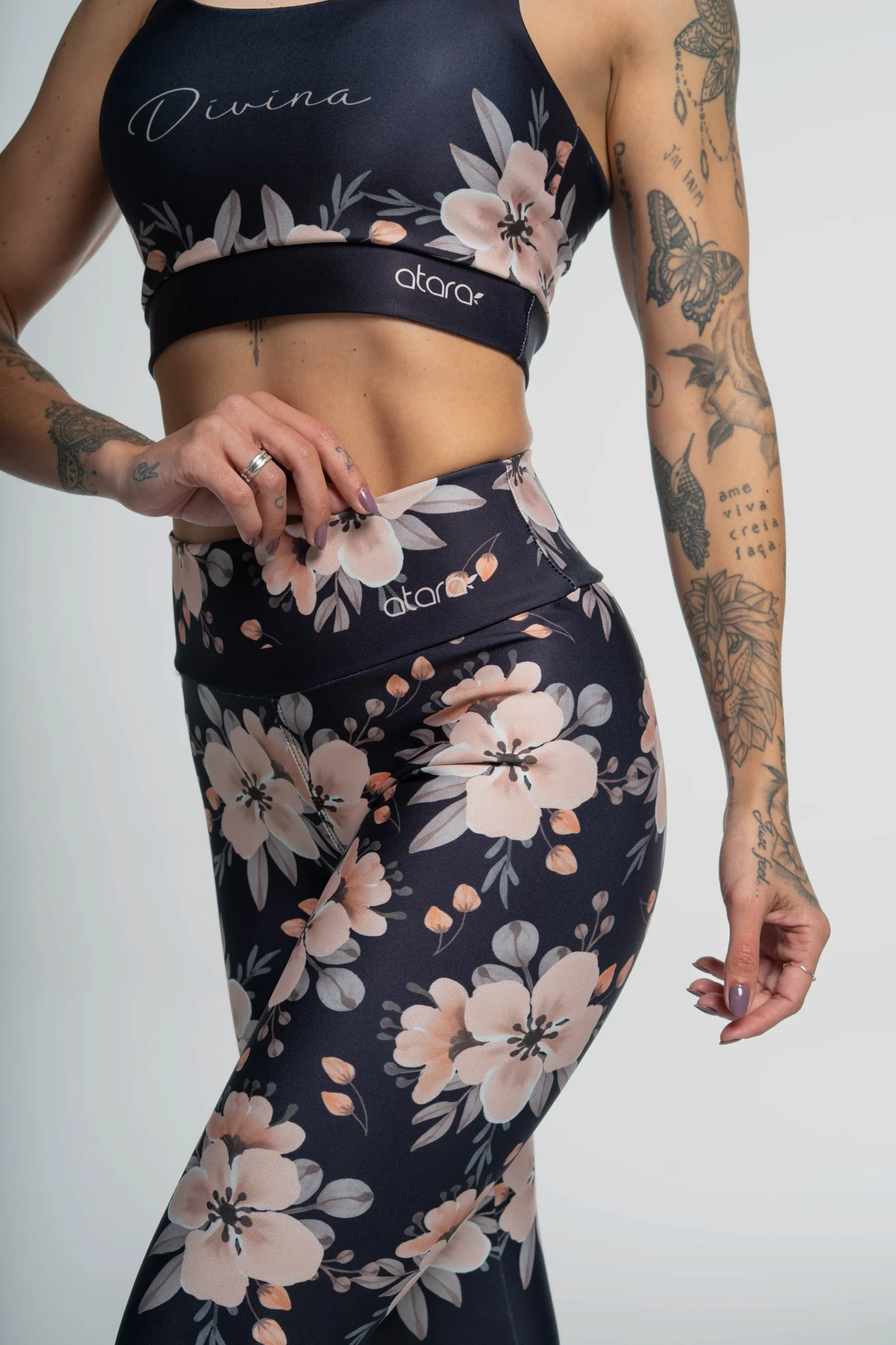Legging Flower Black - Image 2