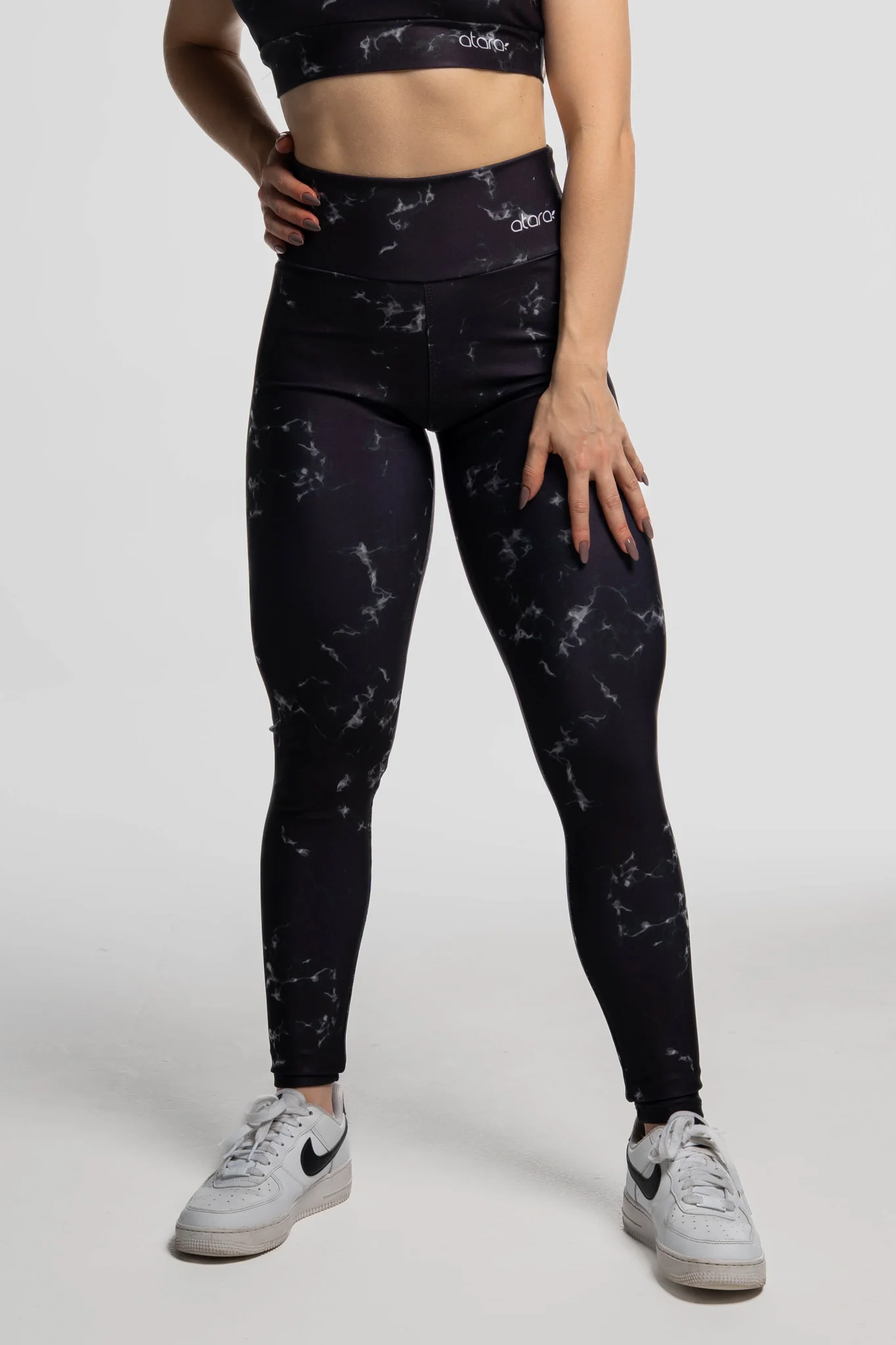 Legging Mármore Preto
