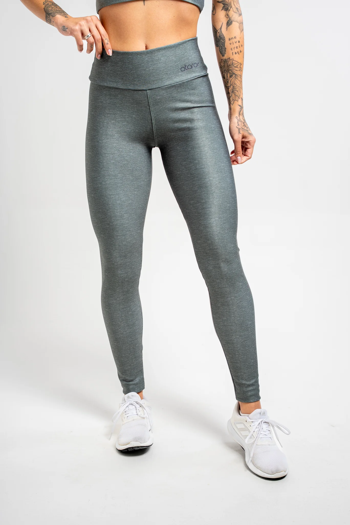 Legging Mescla Verde Escuro