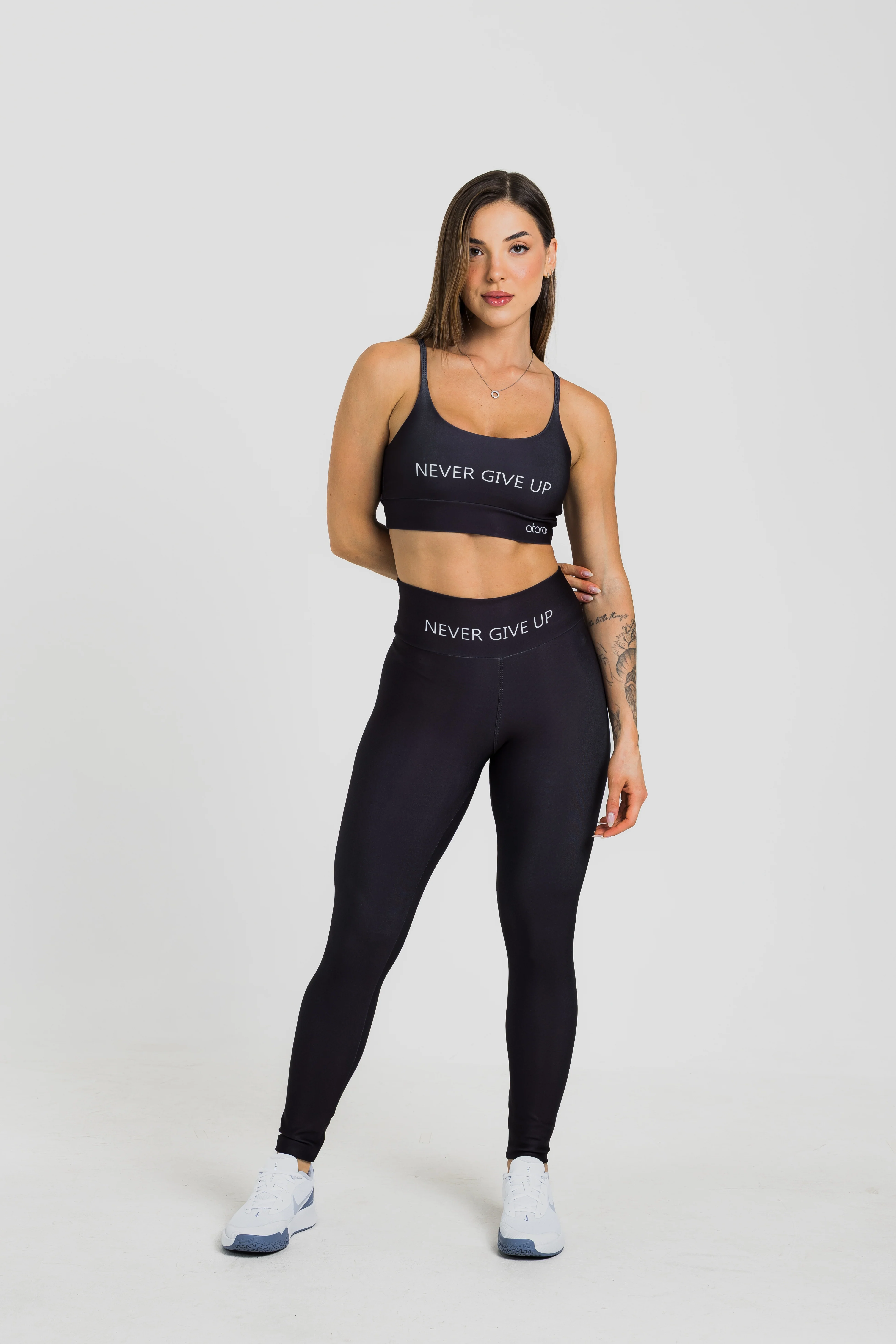 Legging Never Give Up Black - Image 3