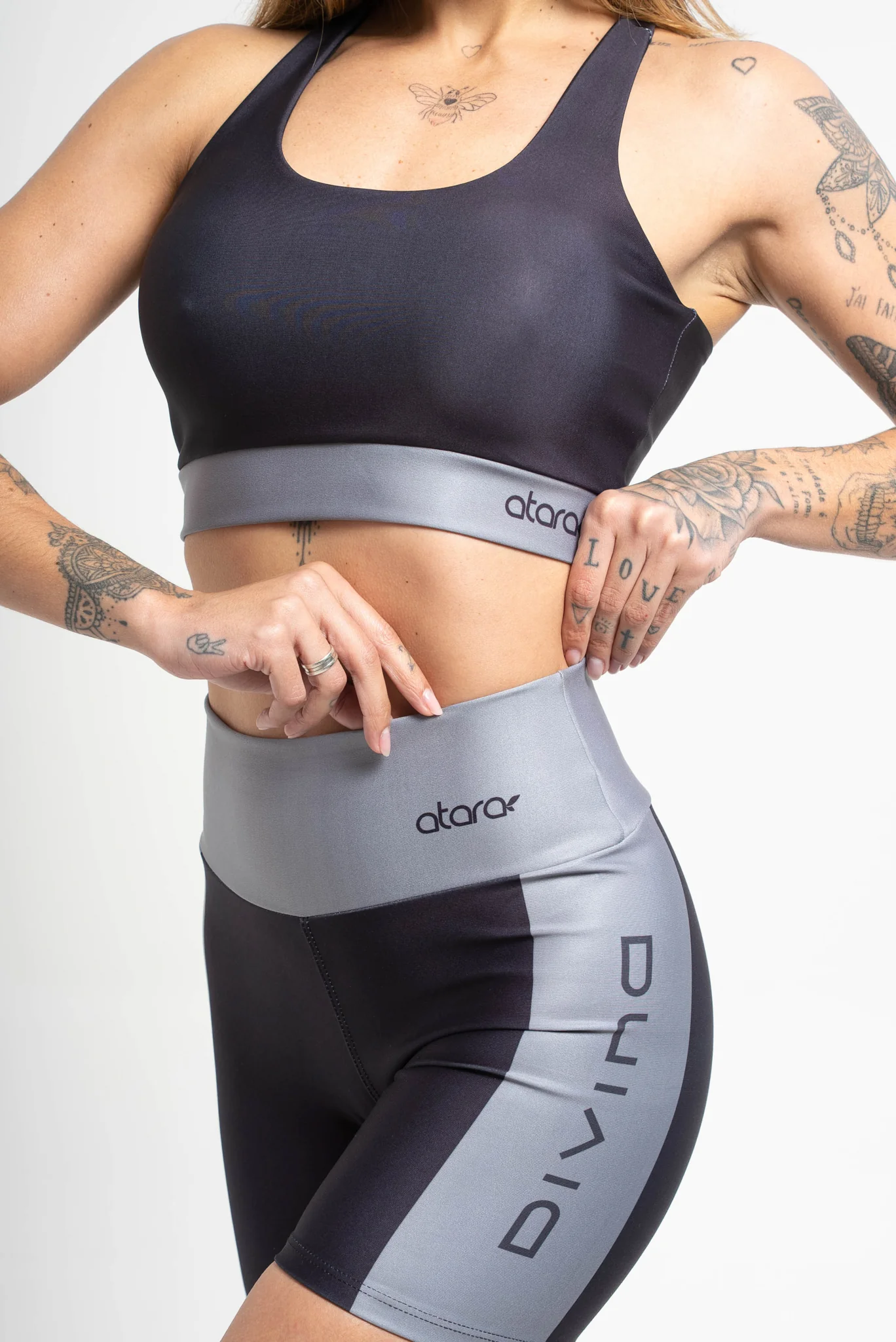 Shorts Color Block Gray - Image 4