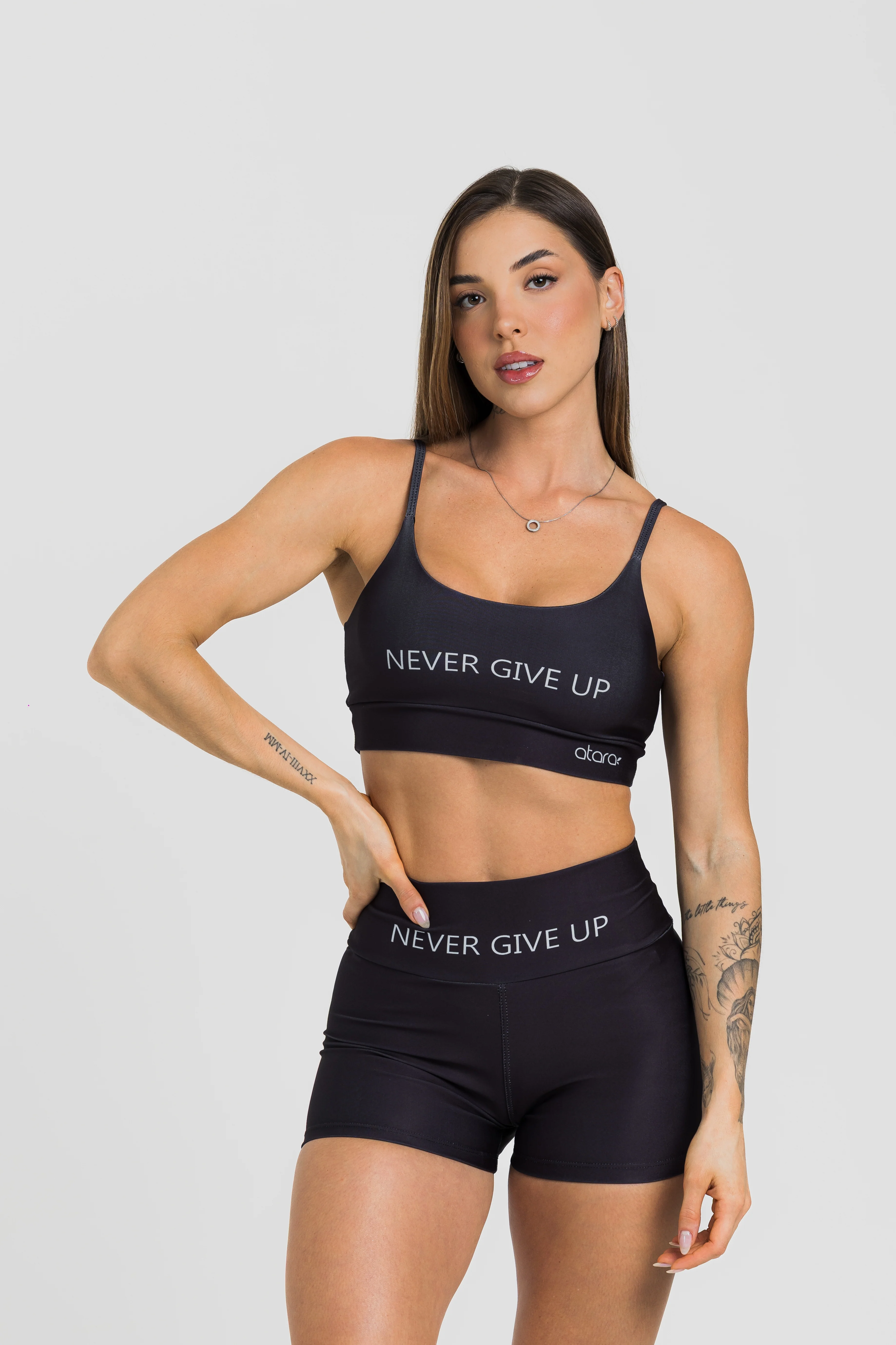 Shorts Curto Never Give Up Black - Image 5