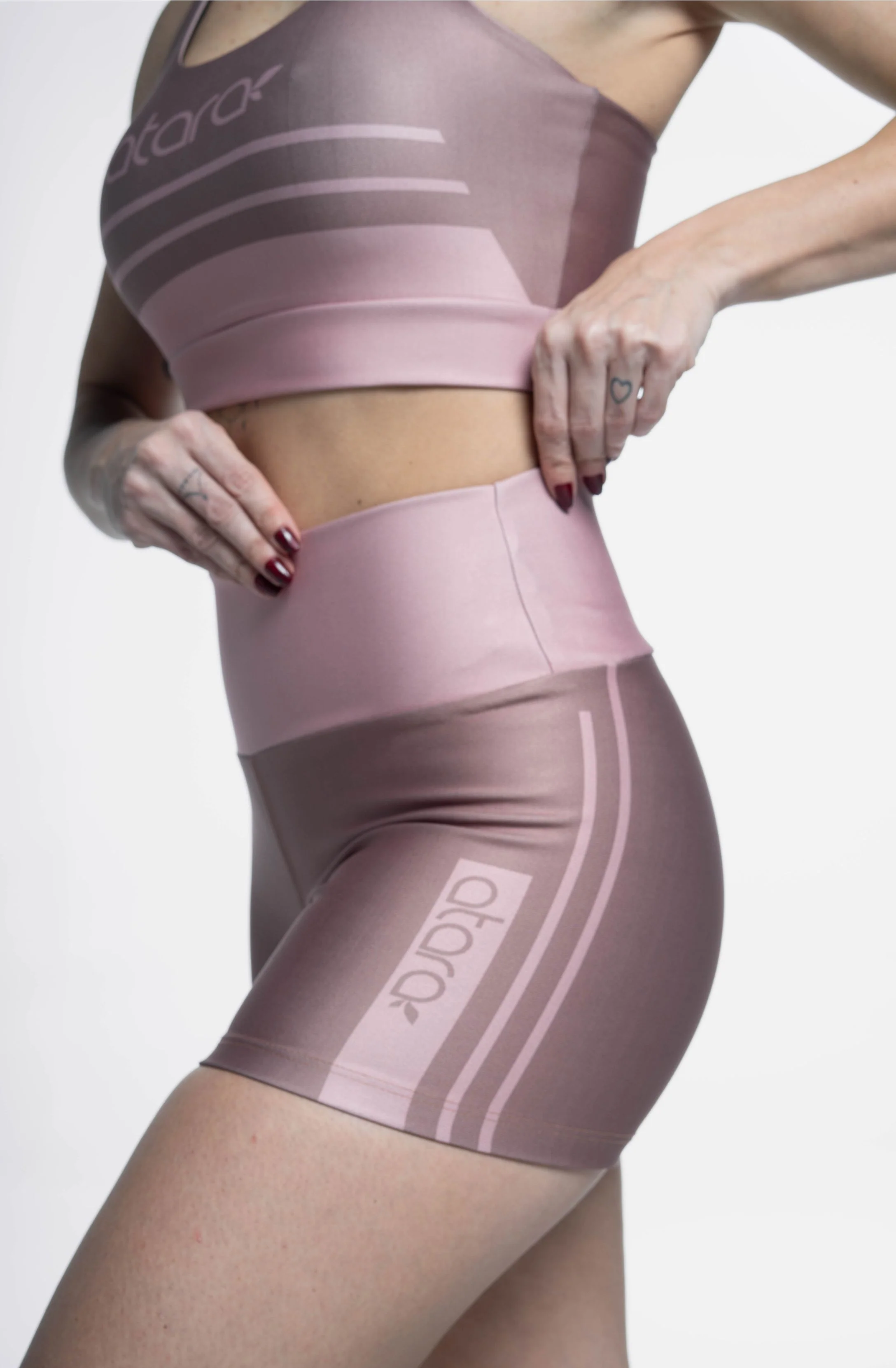 Shorts Curto Pink Coffee