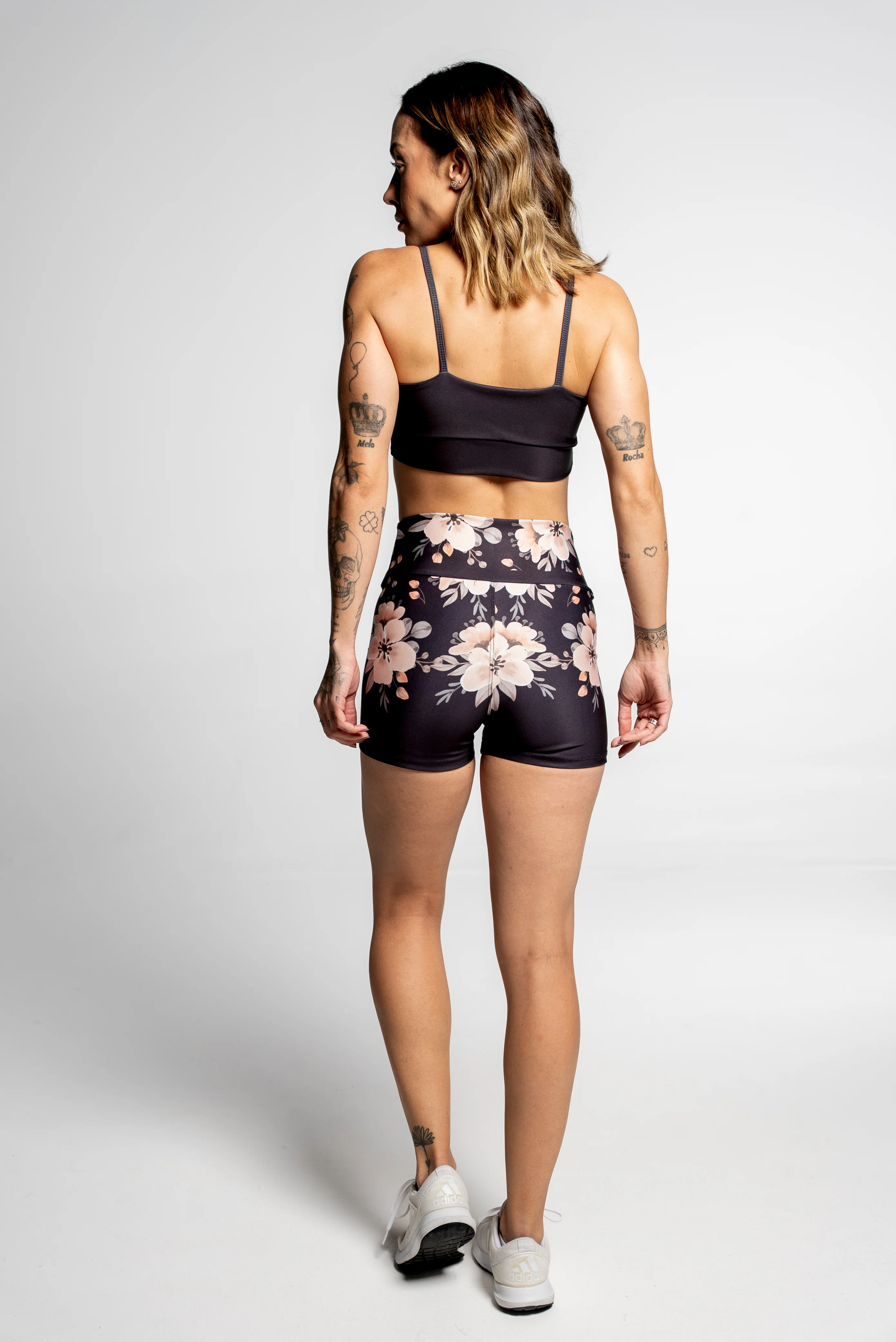 Shorts Flower Black - Image 2