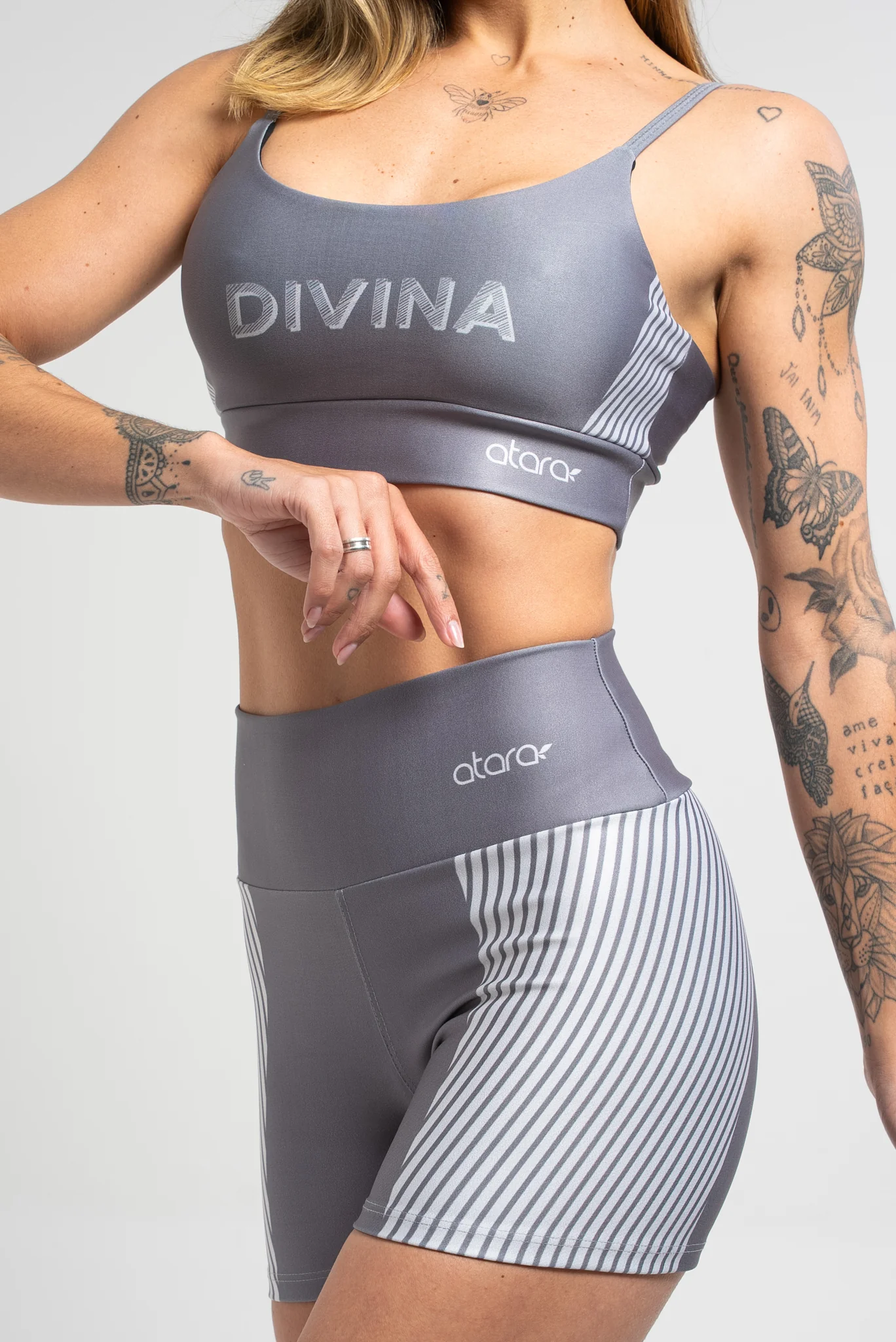 Shorts Listra Cinza - Image 4