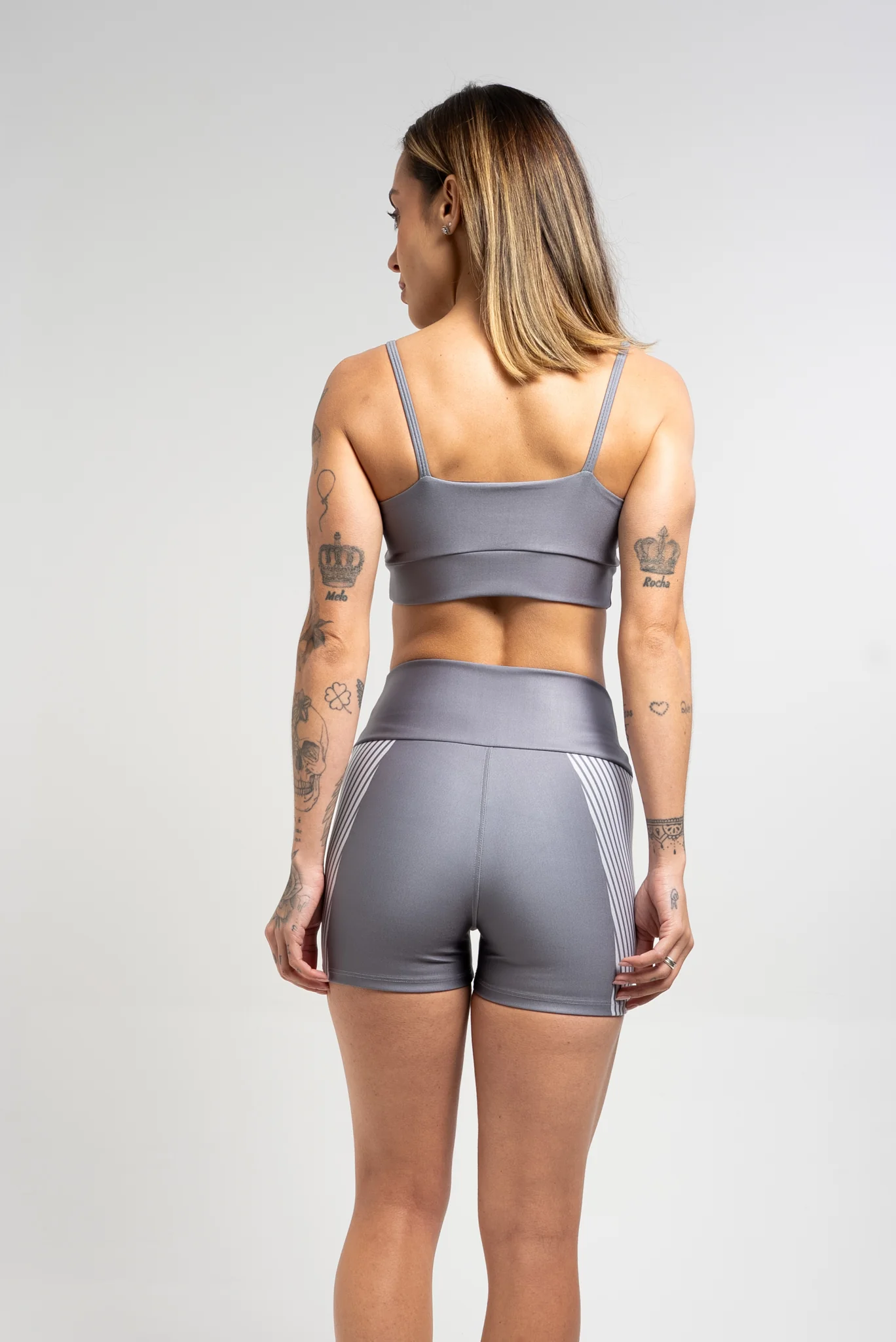 Shorts Listra Cinza - Image 5