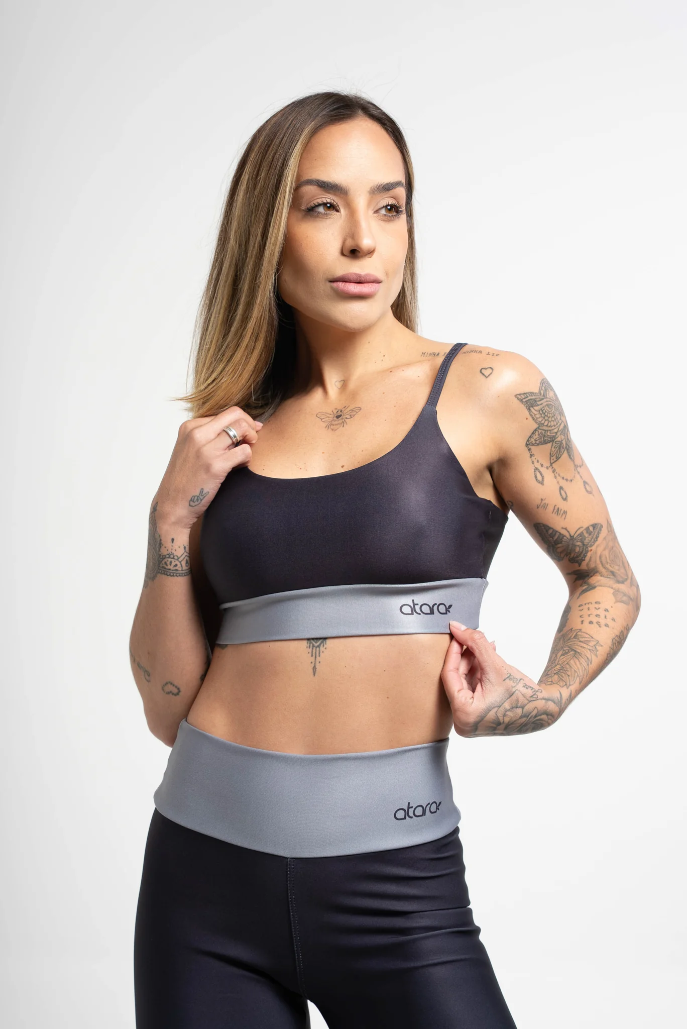 Top Alcinha Color Block Gray - Image 2
