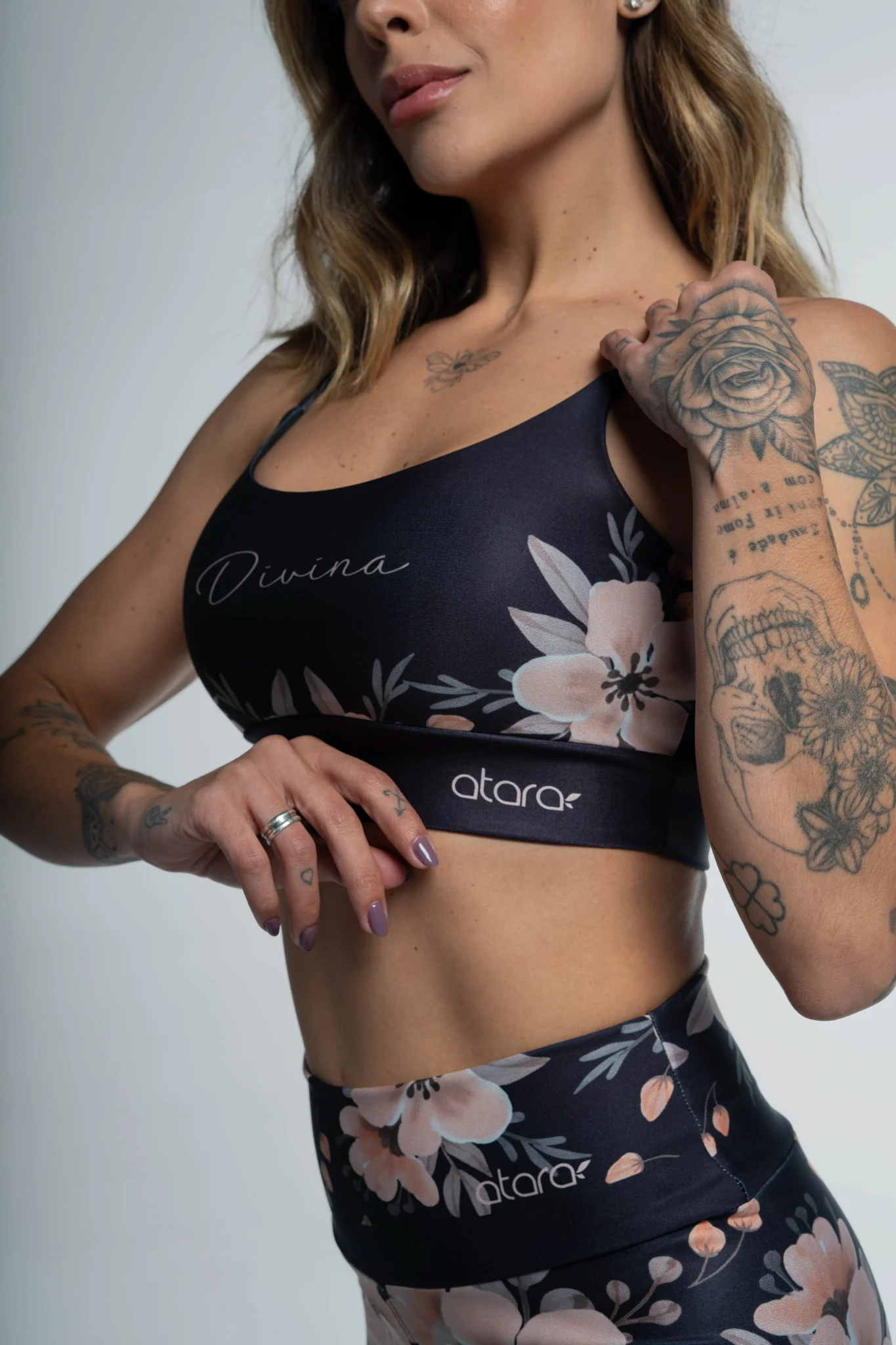 Top Alcinha Flower Black - Image 3