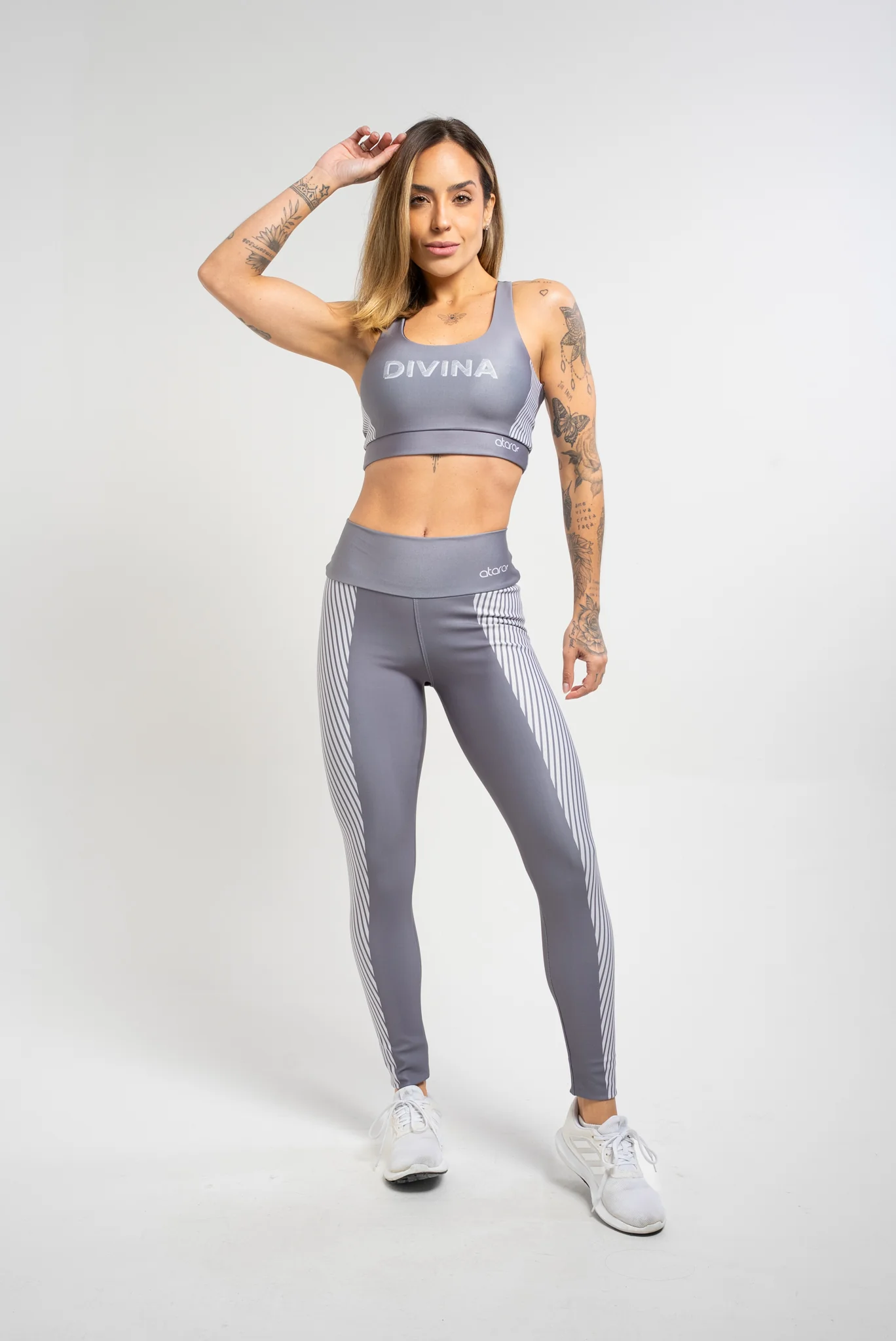 Top Nadador Listra Cinza - Image 2